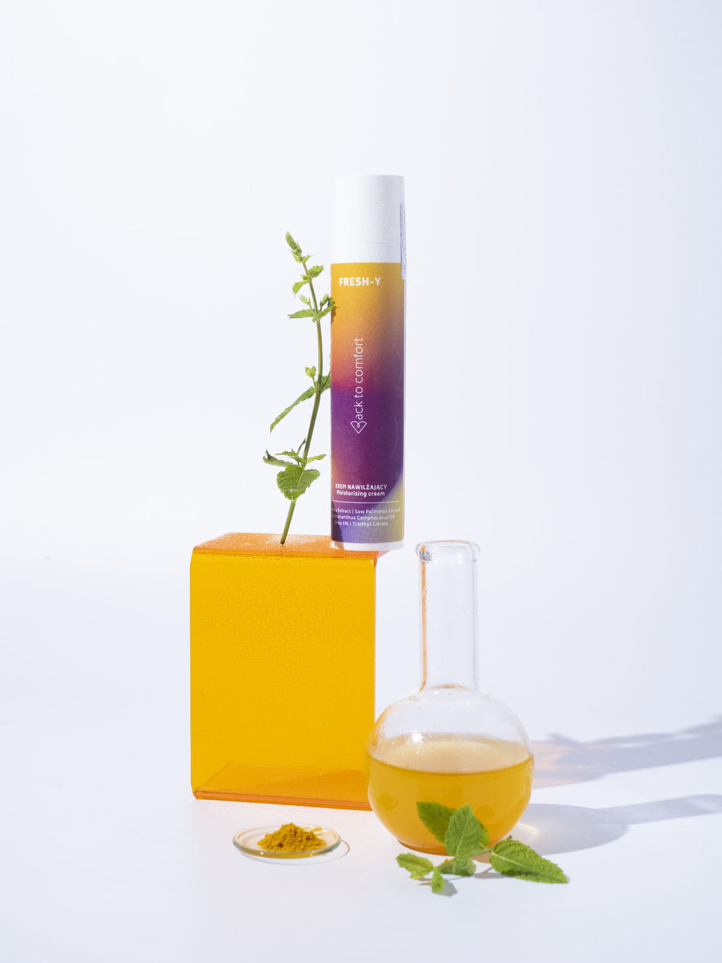 Krem nawilżający FRESH-Y z kurkumą i palmą sabałową 50ml